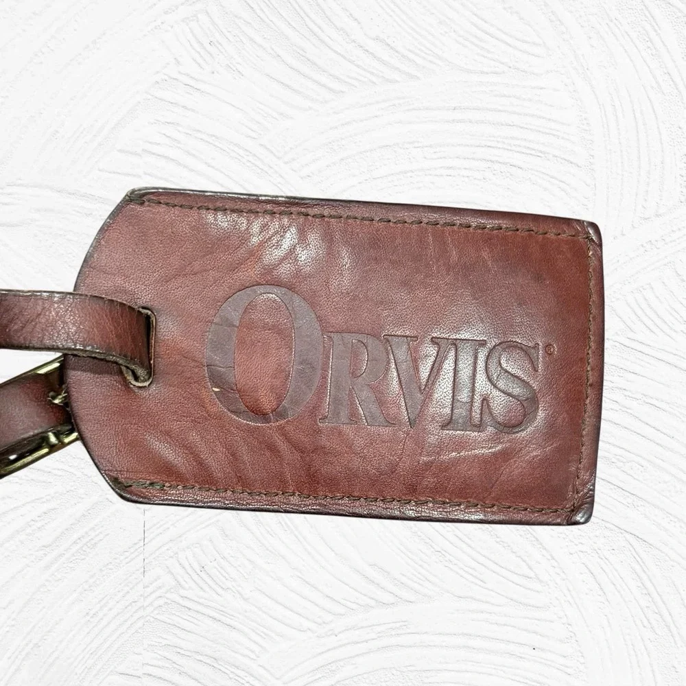 Vintage Orvis Battenkill Green Canvas Leather Briefcase Laptop Messenger Bag USA